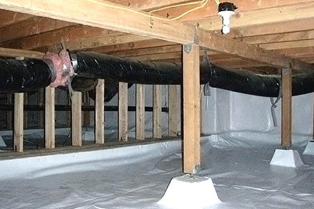 Installed Crawl Space Barrier
